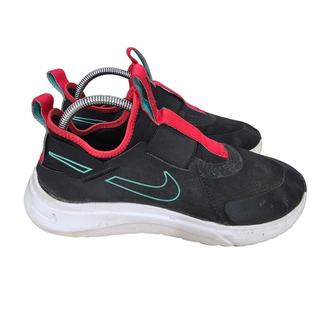 Nike Flex Plus GS Running Shoes Boys 7 Y Black Siren Red Sneakers CW7415-008